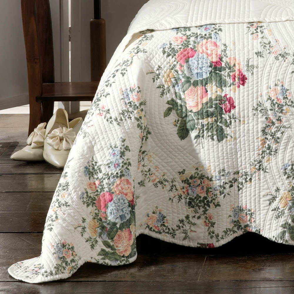 Rosedale Vintage Floral Bedspread Set