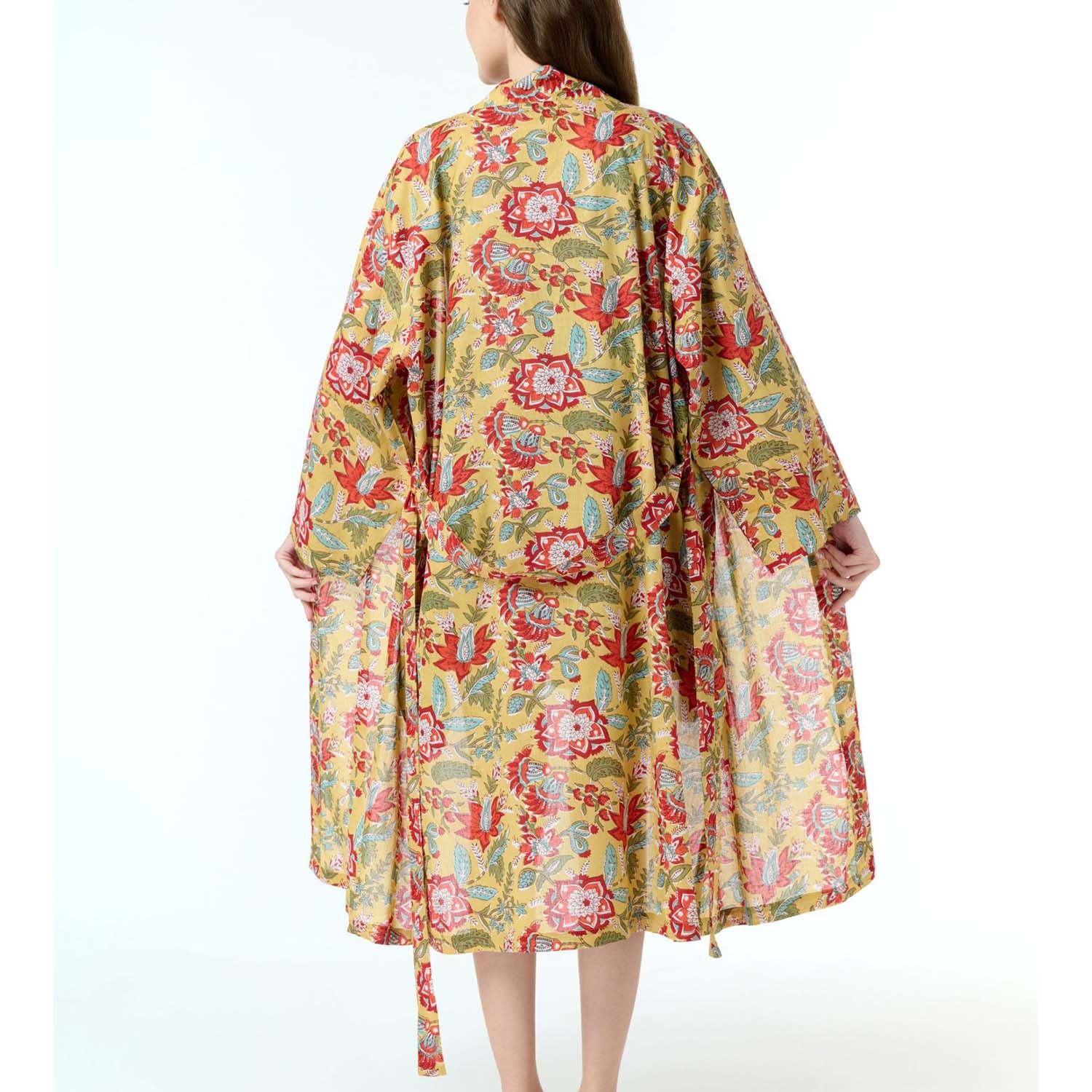 Cotton Kimono Robe| Kimono Robe | The Bedspread Shop