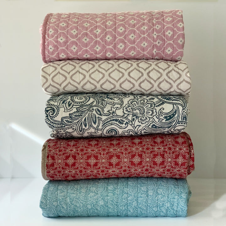 Gemini throws Cotton quilted & reversible