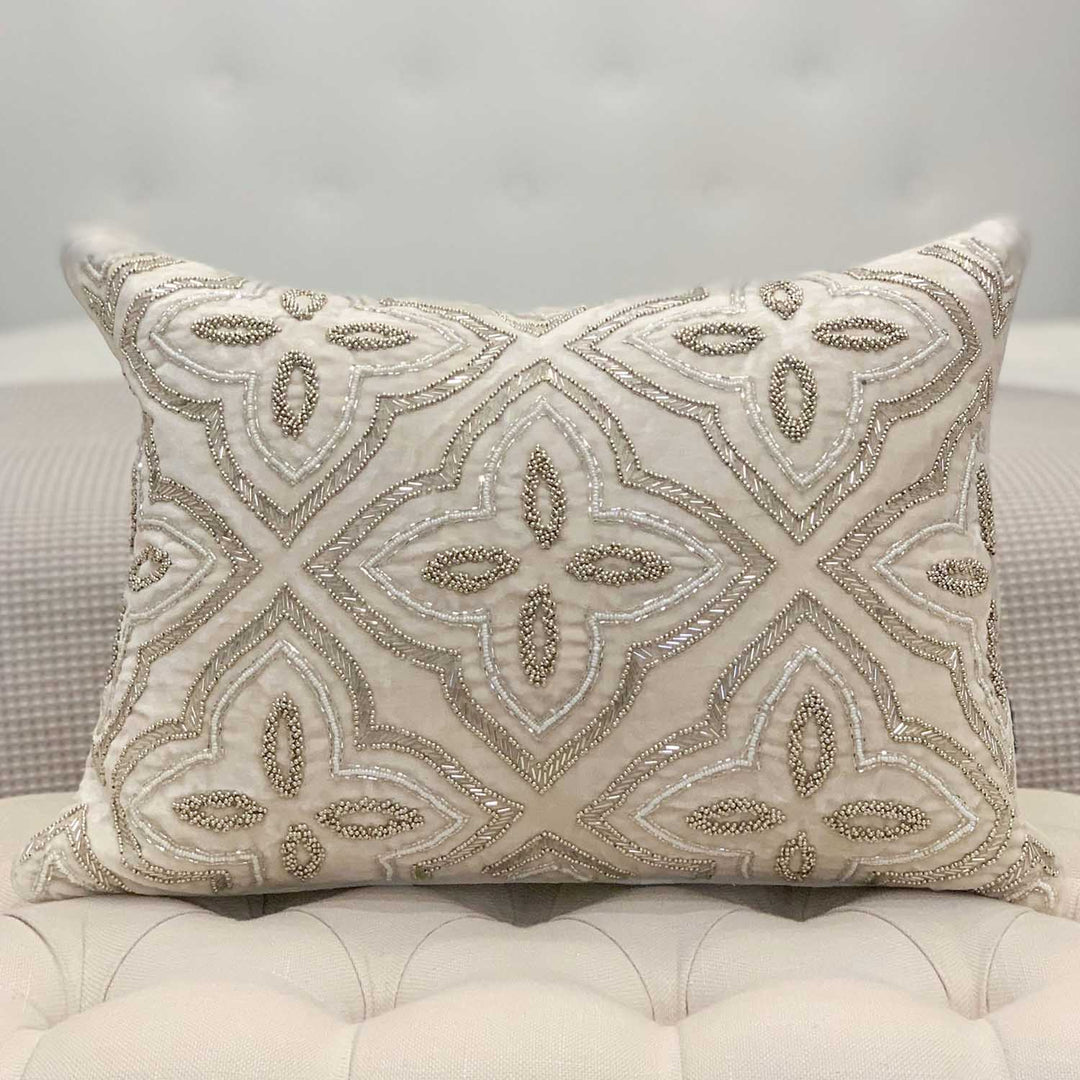 Luxor Petite Cushion cream – The Bedspread Shop