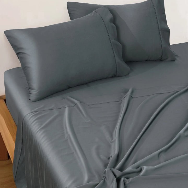 Rosebank Charcoal Queen Pillowcases