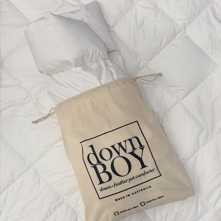 Down Boy Pet down & feather comforter
