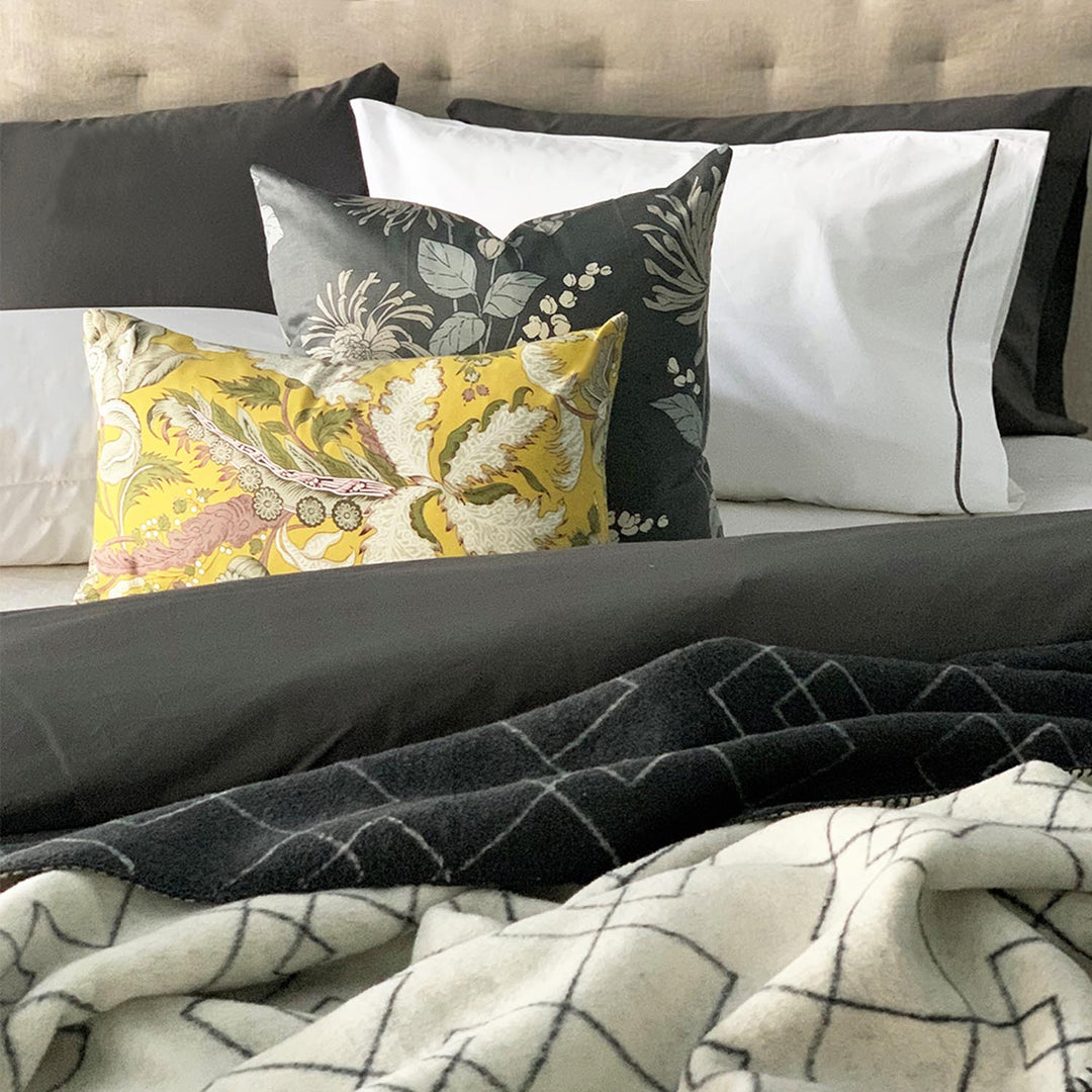 Egyptian Cotton Quilt Cover Charcoal