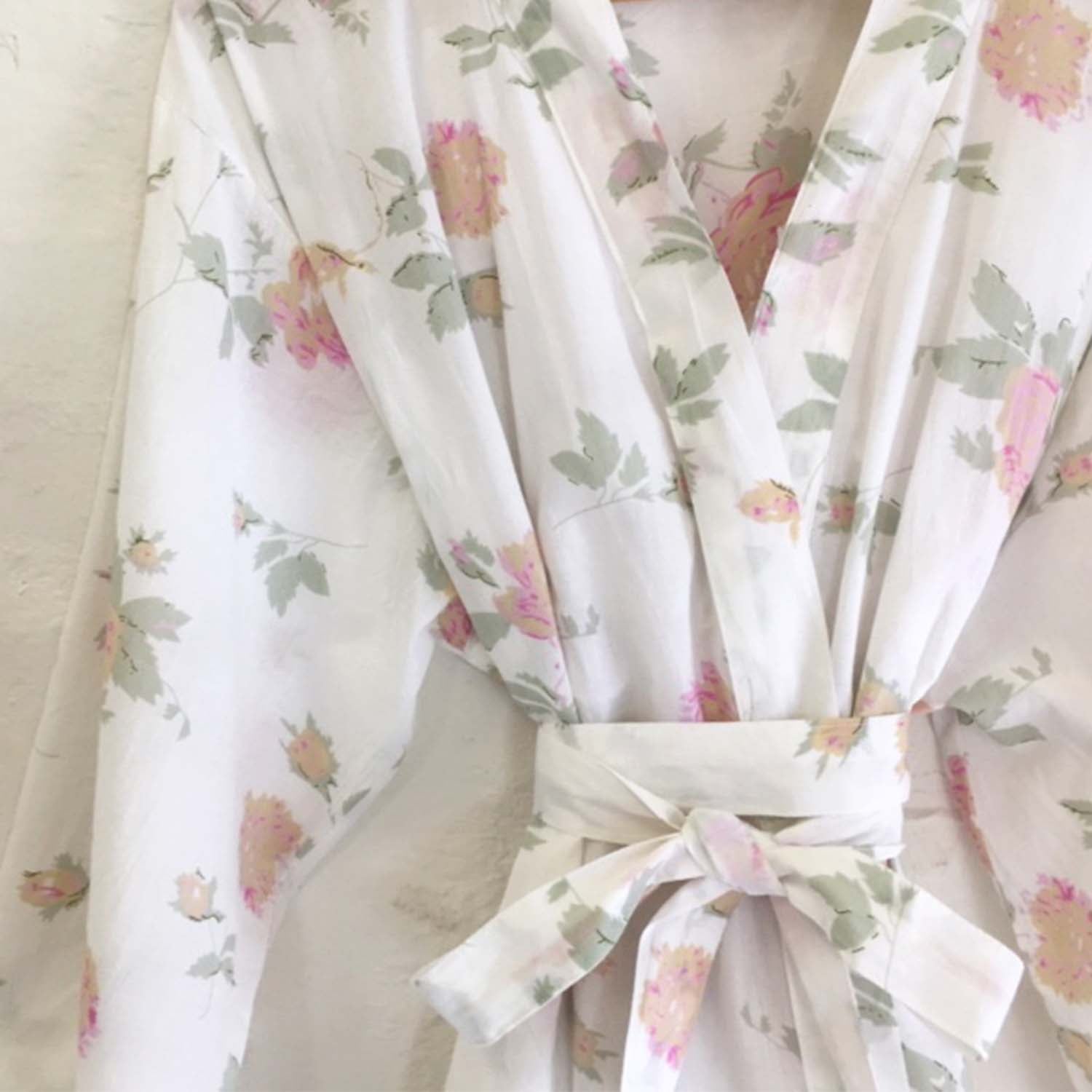 Cotton Kimono Robe| Kimono Robe | The Bedspread Shop
