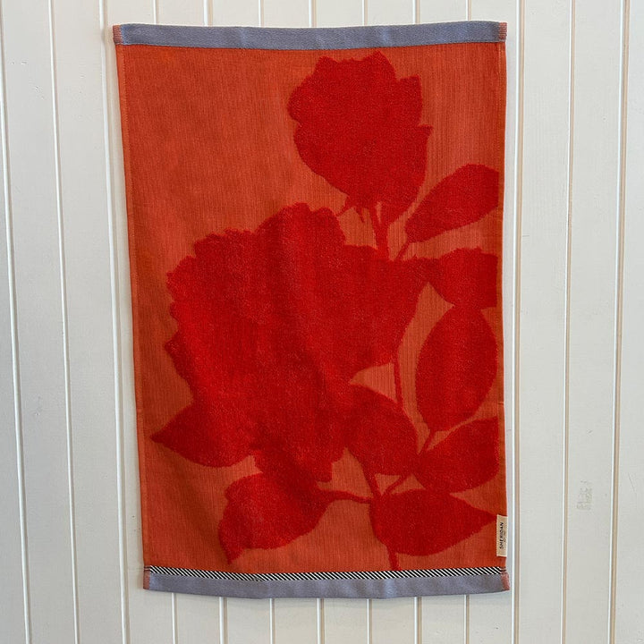 Floral Red Tea Towel