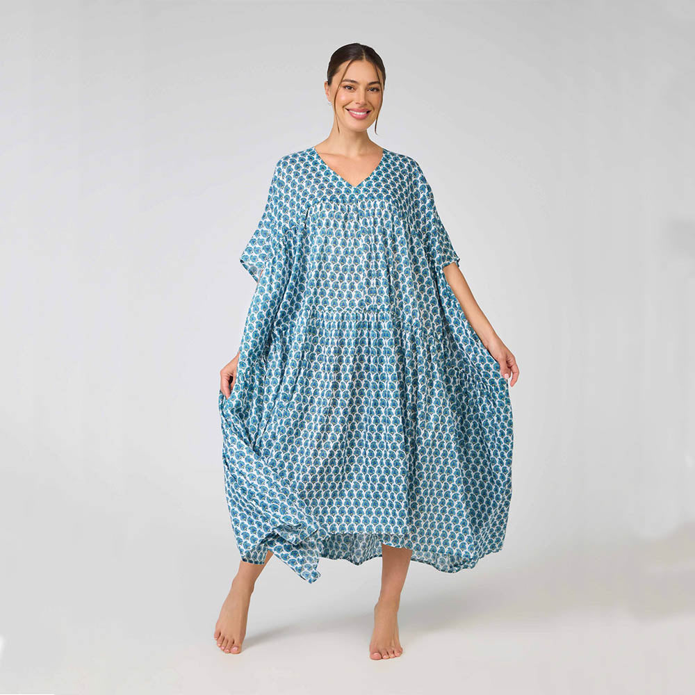 Gemma Blue Kaftan