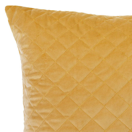 Velvet quilted European pillowcase gold