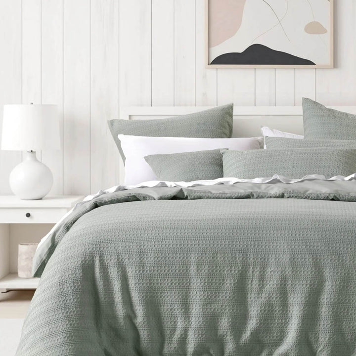 Kahlani Sage Green Quilt Cover Set