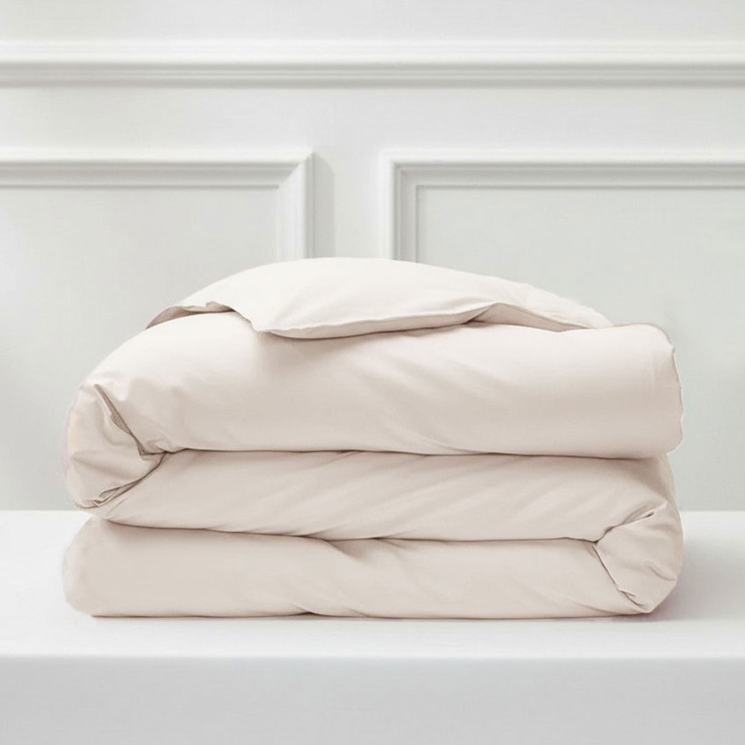 Remy Organic Cotton Quilt Cover - Ivory