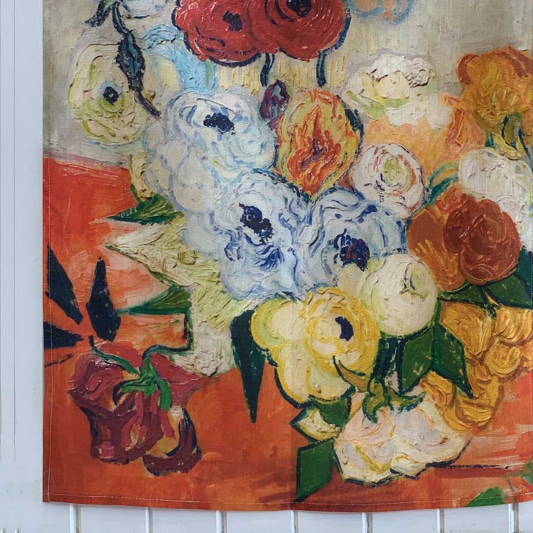 Japanese vase Pure Linen Tea Towels