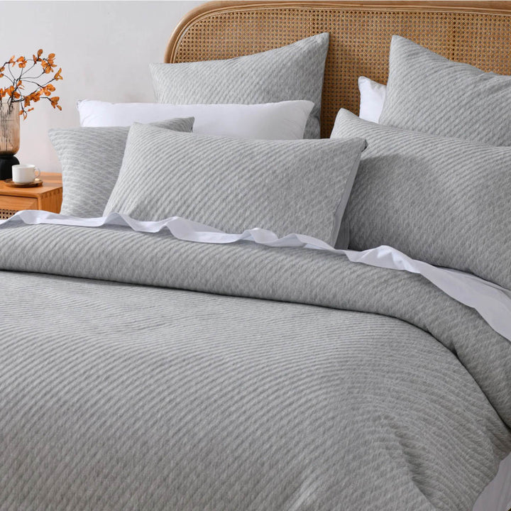Pesaro Grey Quilt Cover Set