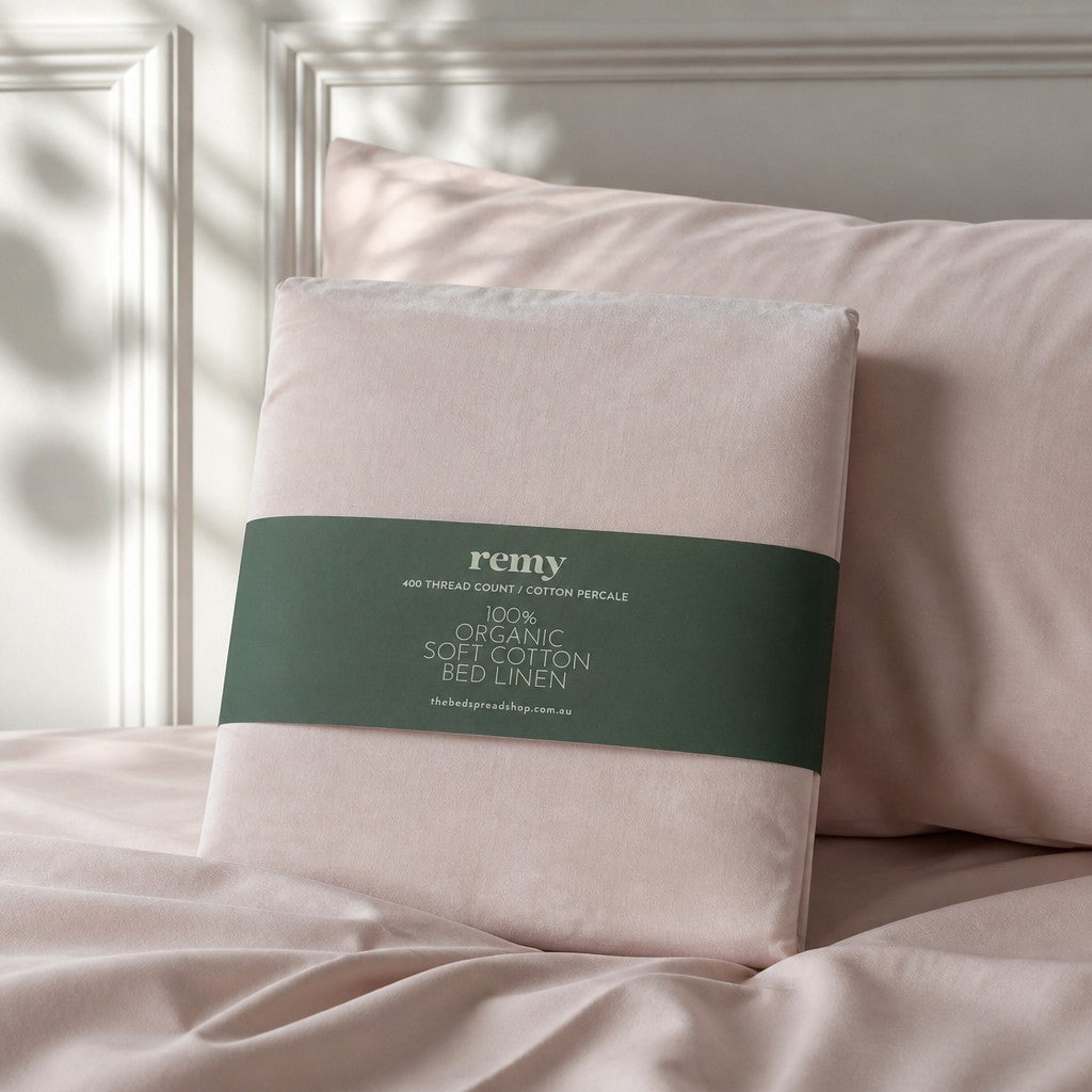 Remy Organic Cotton Sheet Bundle - Blush