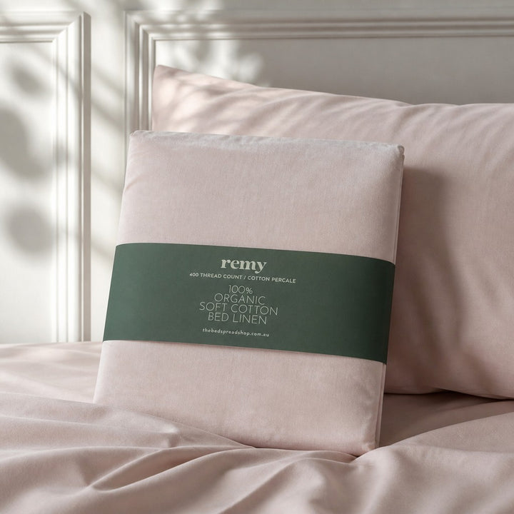 Remy Organic Cotton Sheet Bundle - Blush