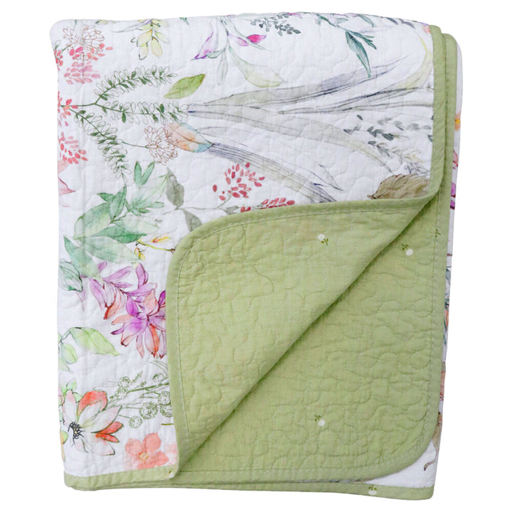 Native florals Pastel Coverlet