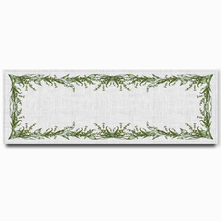 Lily of the Valley Linen Table Runner