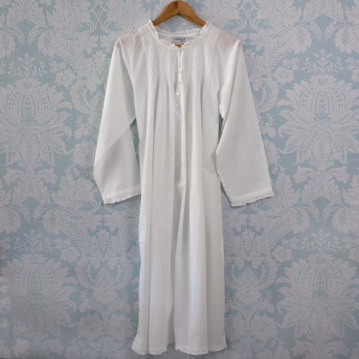 Lucy Long Sleeve Nightie white