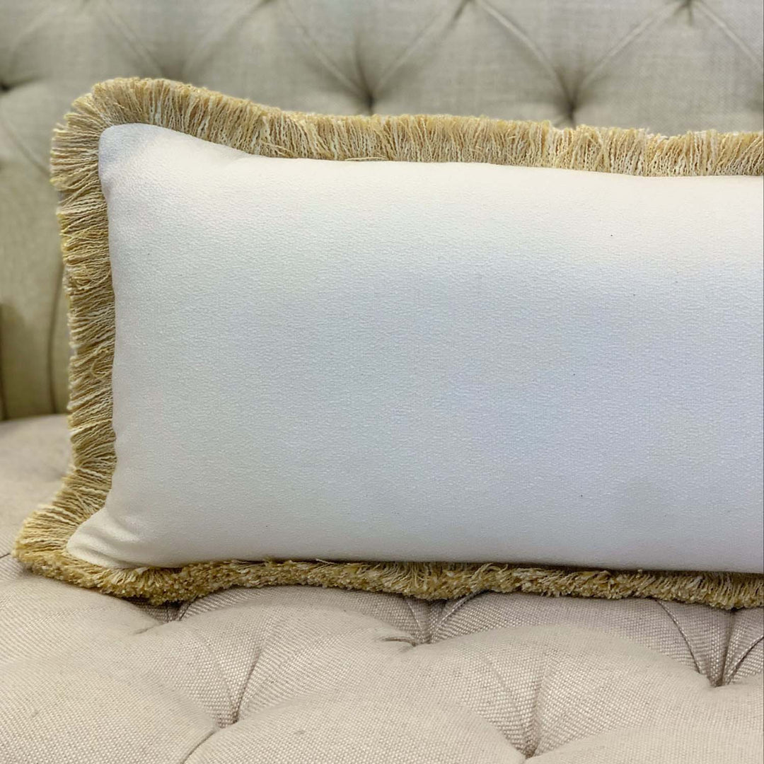 Vera Mustard Long Cushion