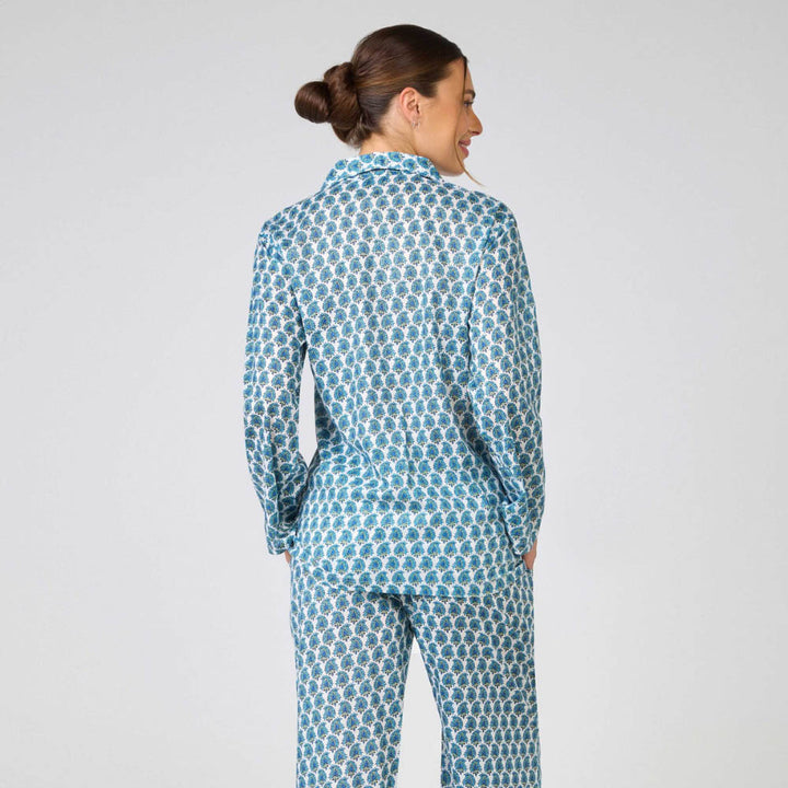 Gemma Blue Long Pajama Set
