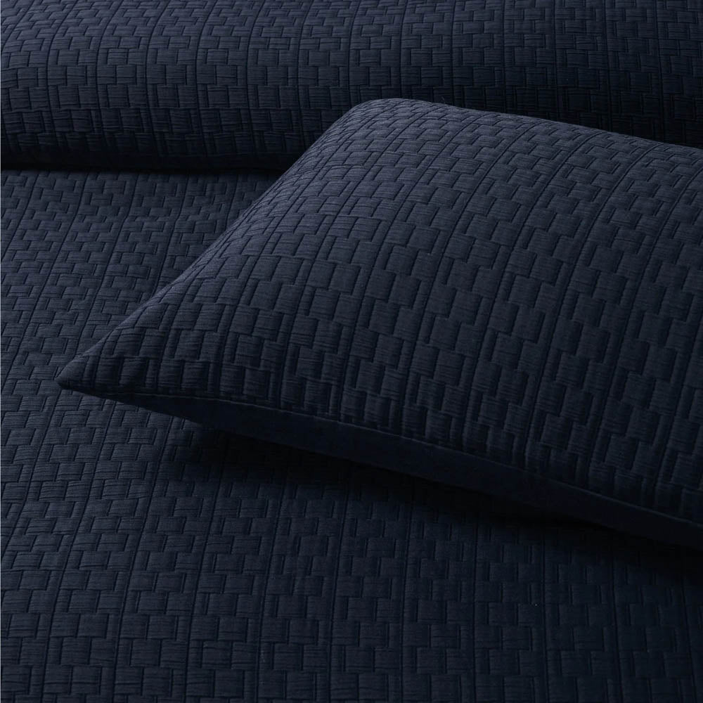 Burleigh Navy Quilt Cover Set