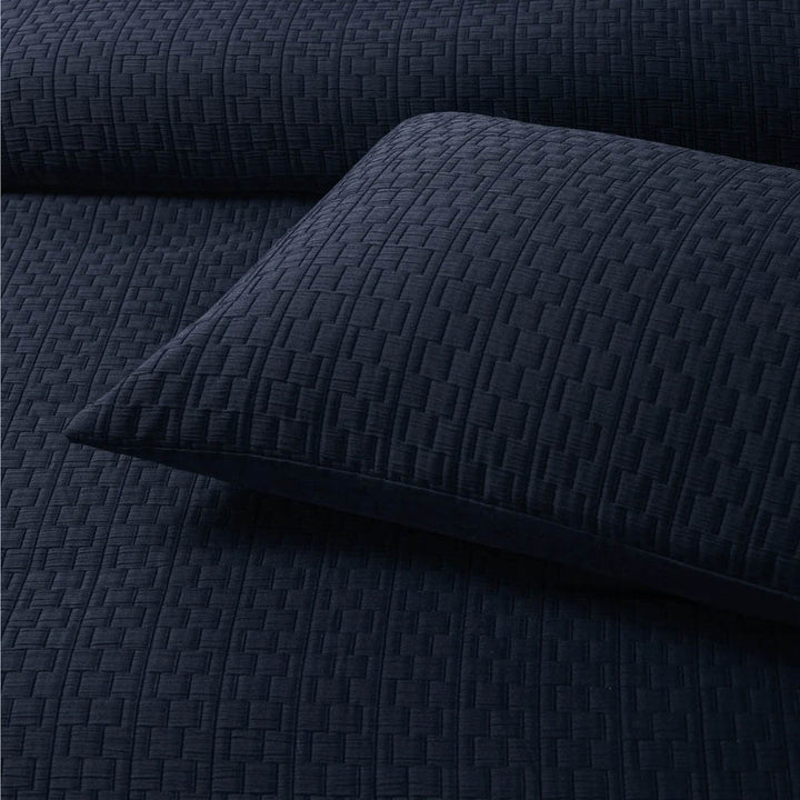 Burleigh Navy Quilt Cover Set