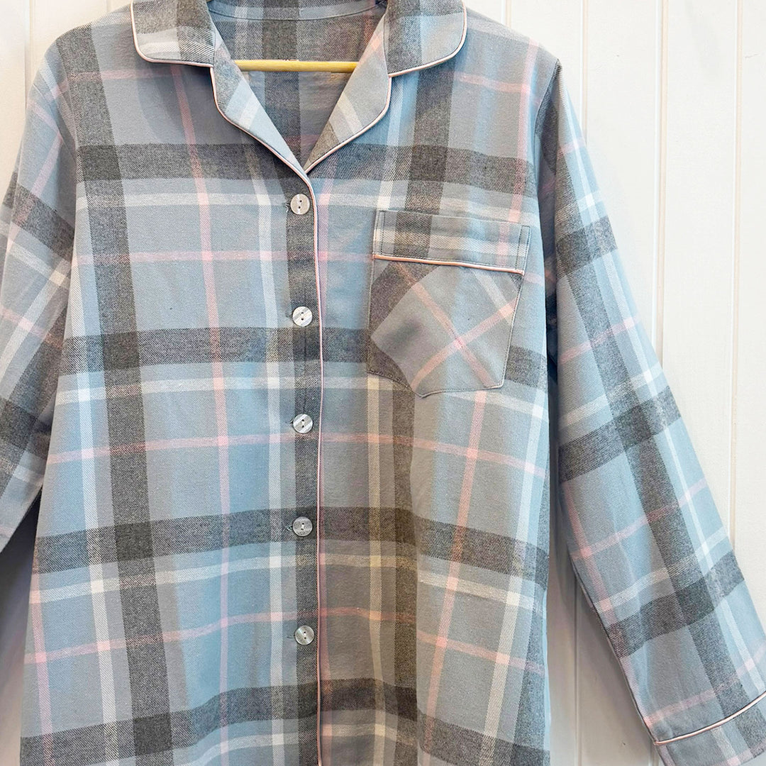 Moss Check Flanelette Pajama Set