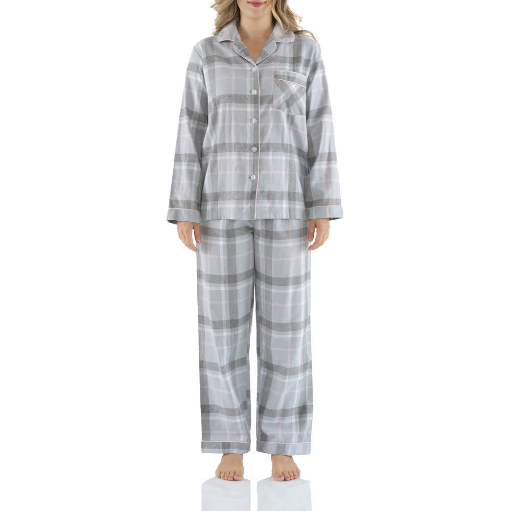 Moss Check Flanelette Pajama Set