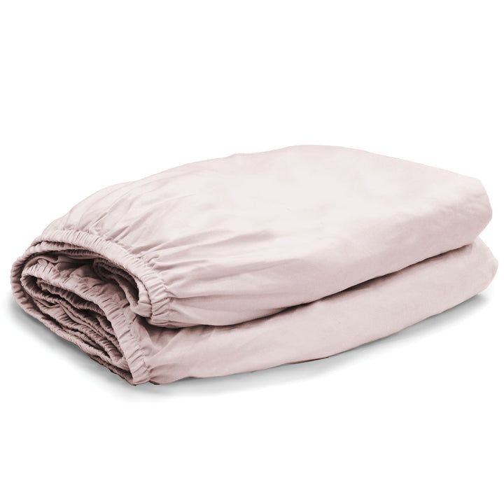 Remy Organic Cotton Fitted Sheet - Blush