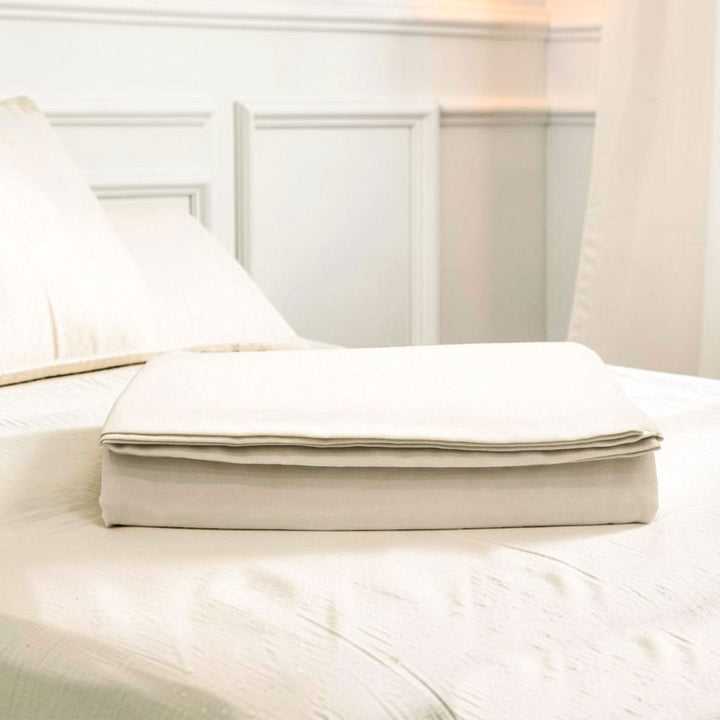 Remy Organic Cotton Flat Sheet - Ivory