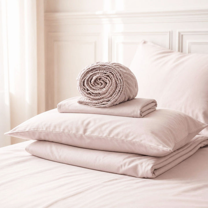 Remy Organic Cotton Sheet Bundle - Blush