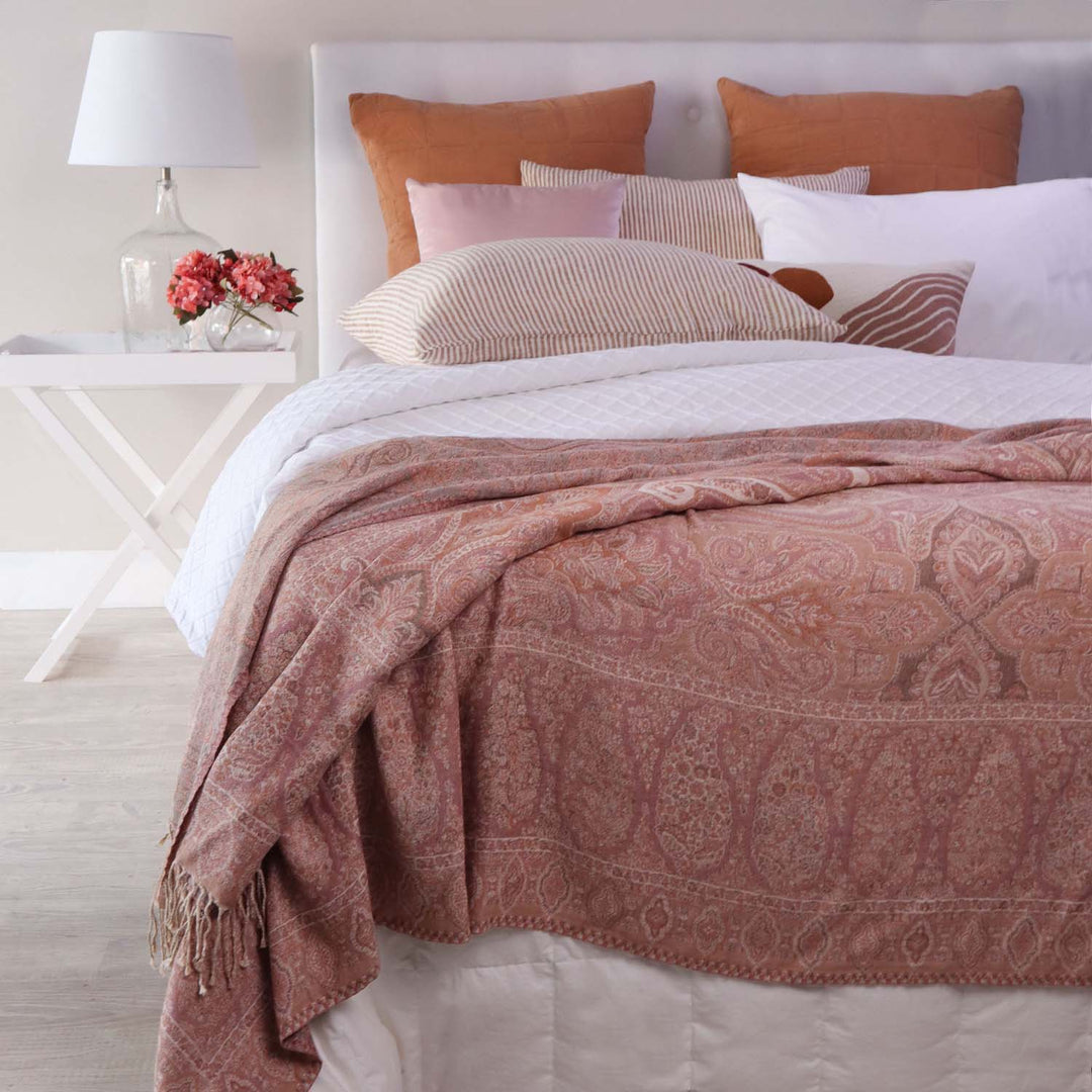Paisley bed throw online
