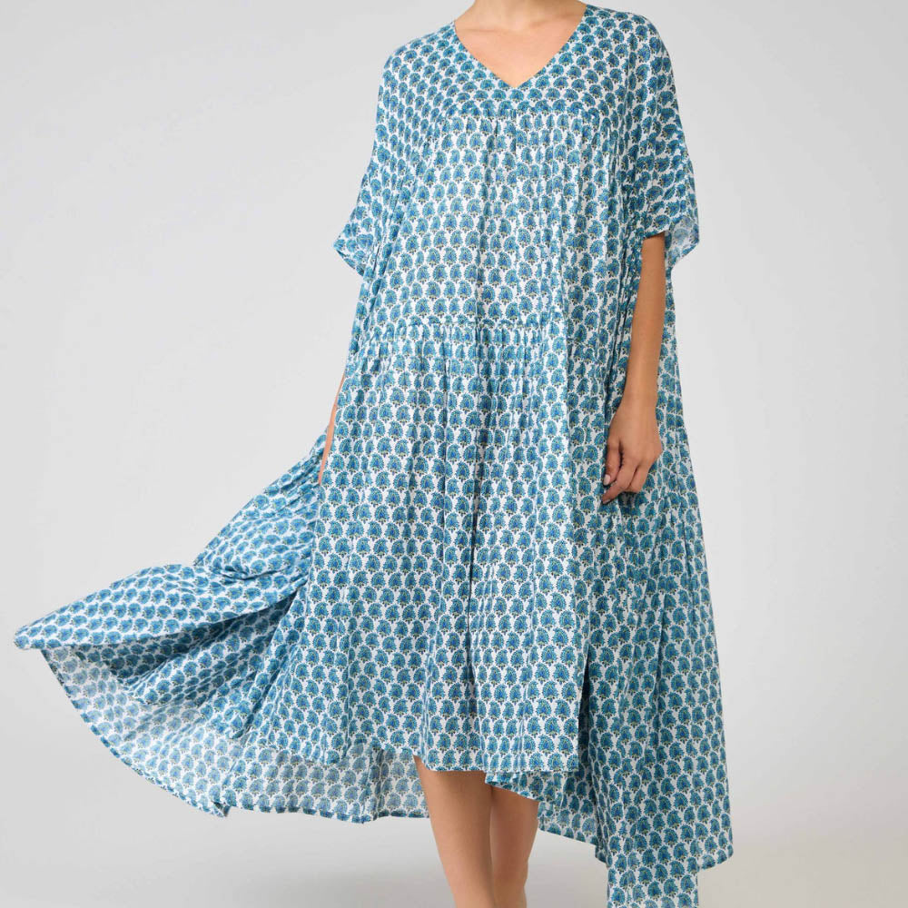 Gemma Blue Kaftan