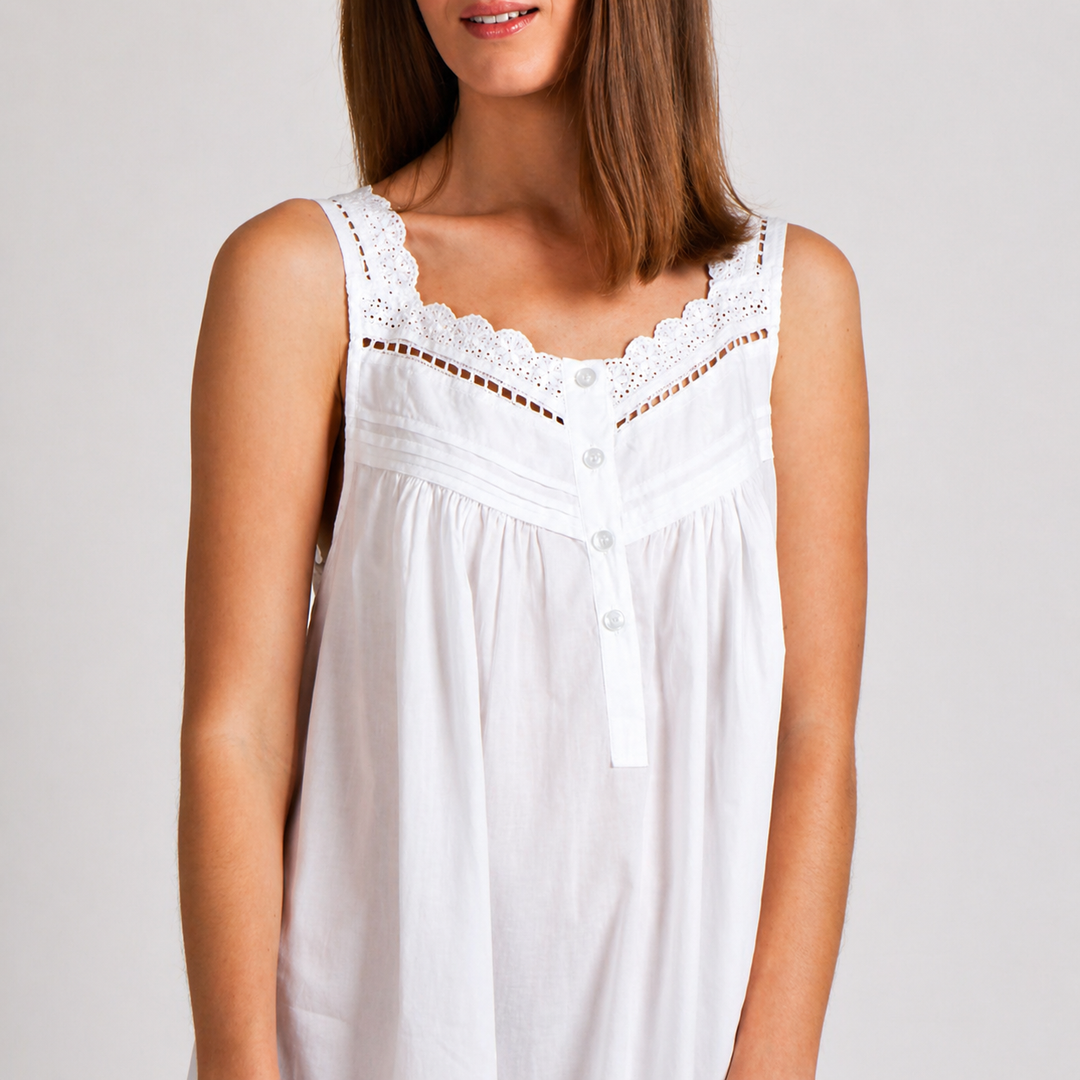 Suzanne Cotton and Lace Nightie