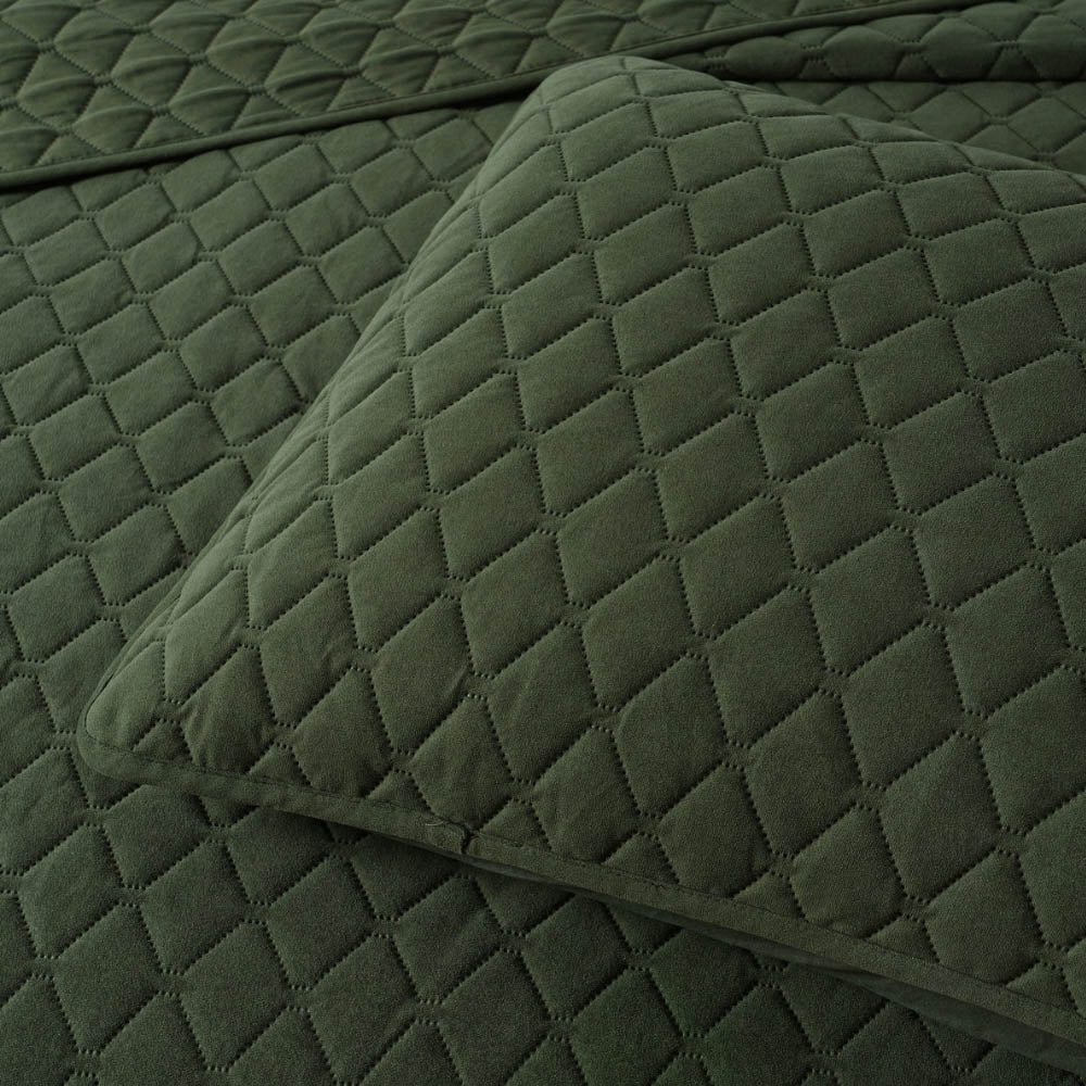 Lester Olive Green Coverlet Set