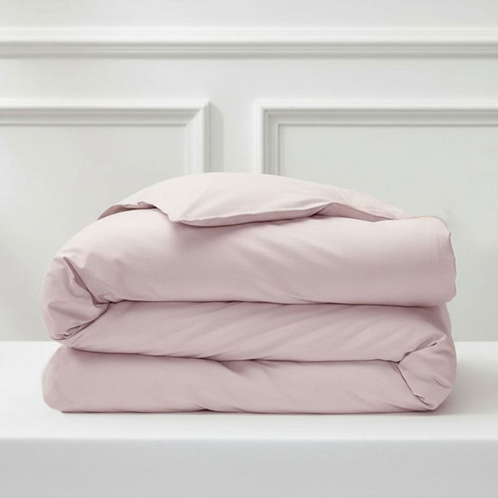 Remy Organic Cotton Quilt Cover - Blush