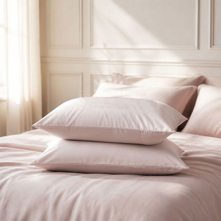 Remy Organic Cotton Pillowcases - Blush
