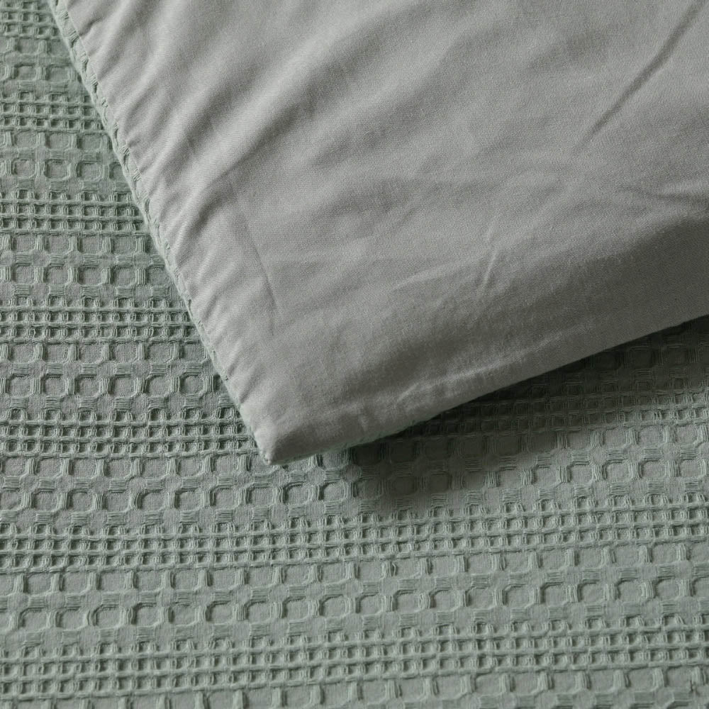 Kahlani Sage Green Quilt Cover Set
