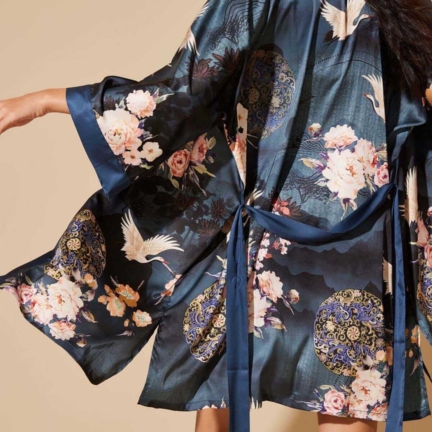 Cotton Kimono Robe| Kimono Robe | The Bedspread Shop