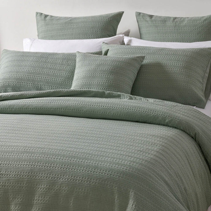 Kahlani Sage Green Quilt Cover Set