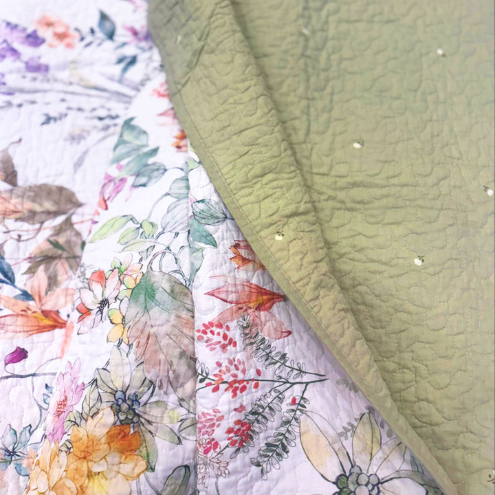 Native florals Pastel Coverlet