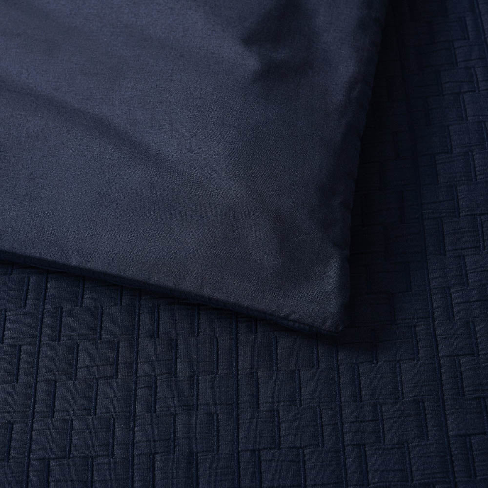 Burleigh Navy Quilt Cover Set