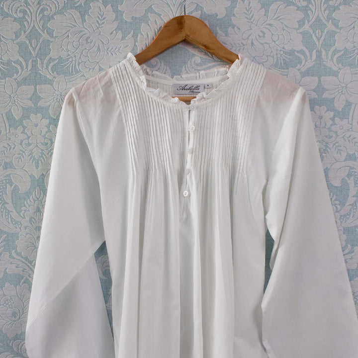 Lucy Long Sleeve Nightie white