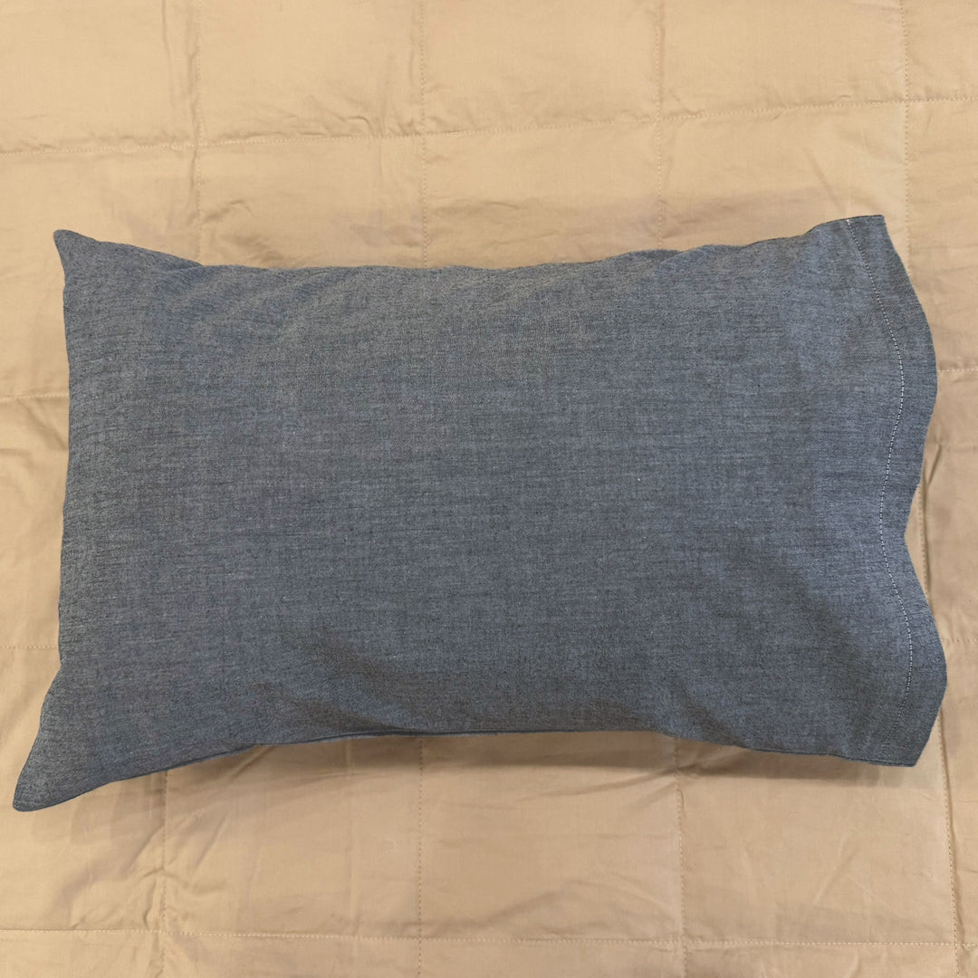 Nimbus Grey cotton TRAVEL Pillowcase