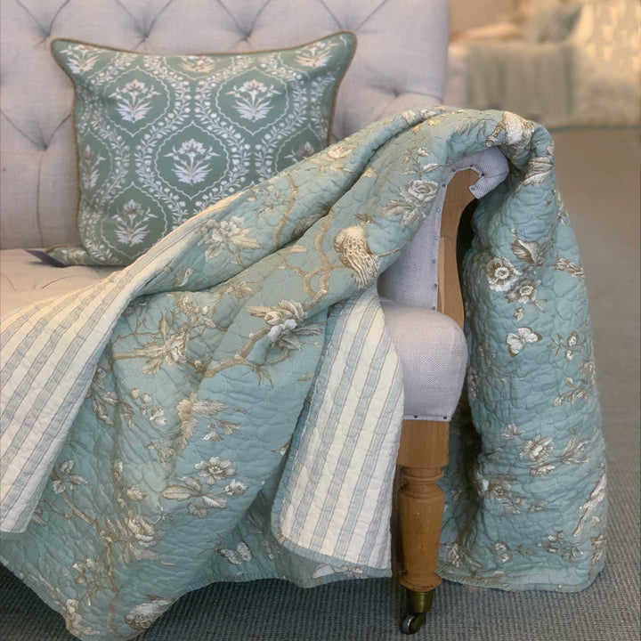 Trellis Quilted cotton Throw
