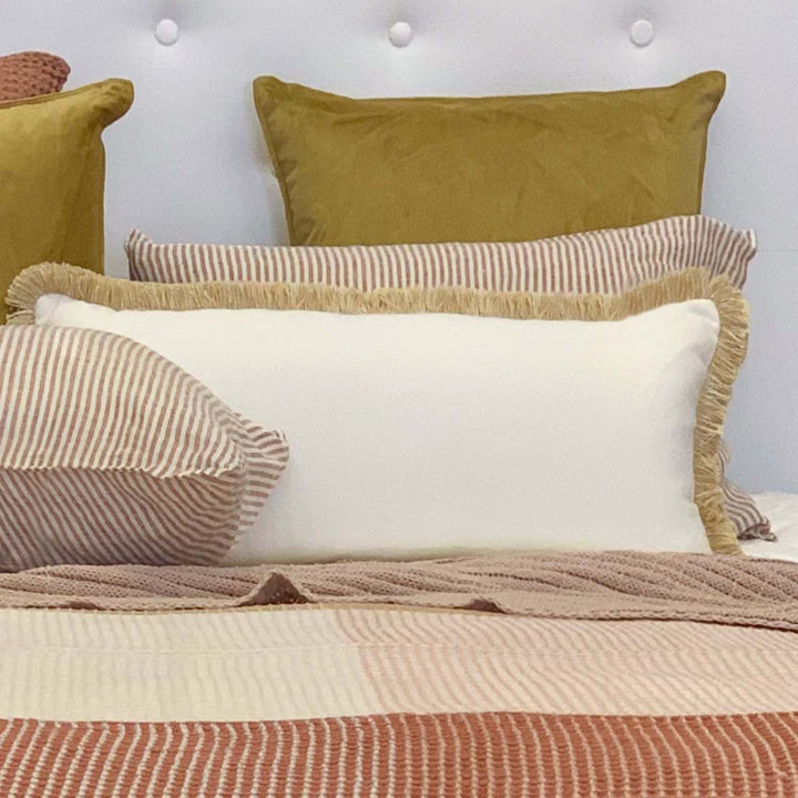 Vera Mustard Long Cushion