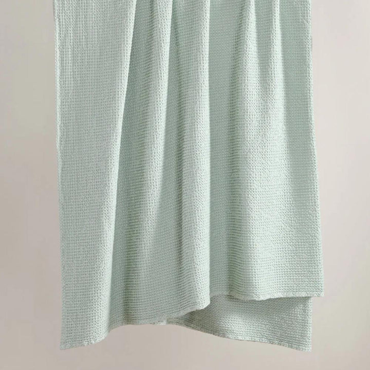 Seafoam Waffle Blanket