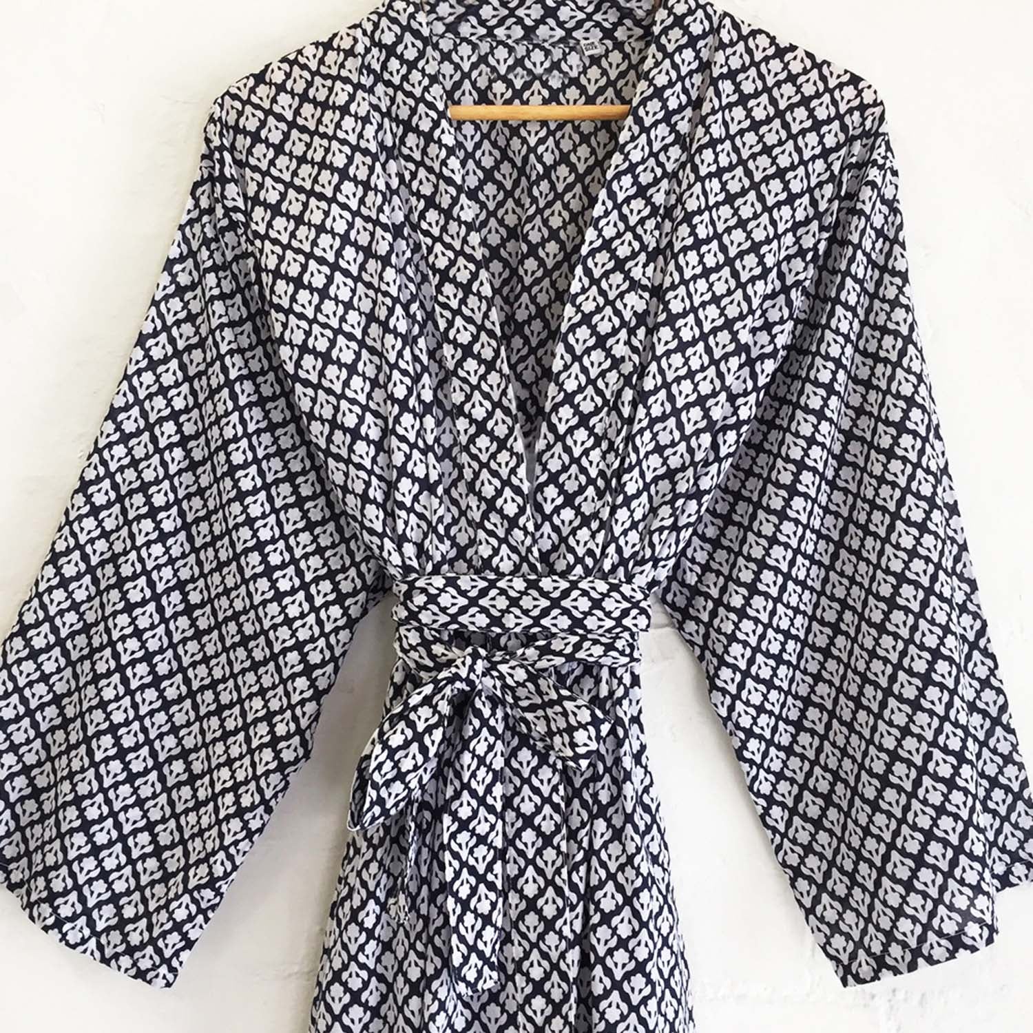 Cotton Kimono Robe| Kimono Robe | The Bedspread Shop