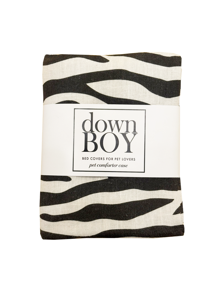 Down Boy Linen case Zebra