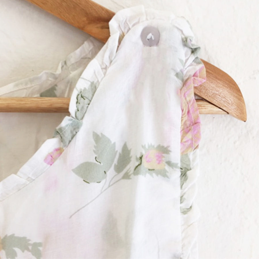 Emma Sleeveless Cotton Floral Nightie | The Bedspread Shop